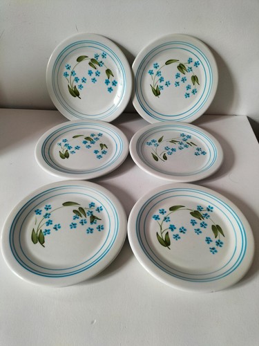 Assiettes dessert vintage - 6,