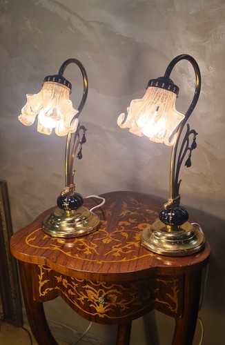 Paire lampes ceram et - lampes,