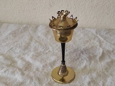 Rare Ancien THERMOMETRE Celsius années 50/60 sur pied Noir Doré -20 à +60