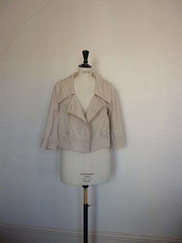 Paletot blouson beige 38 - blouson,