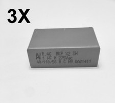 Lot de 3x 1µf 275v MKP x2 sh