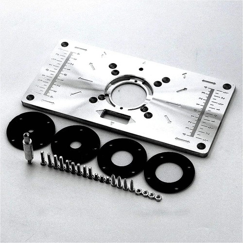 Aluminium router table insert - aluminium,