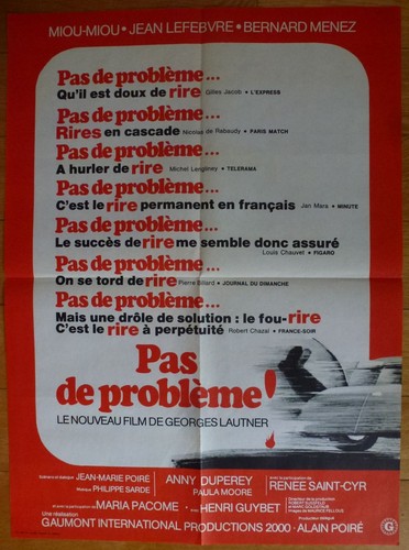 Pas probleme affiche - de,