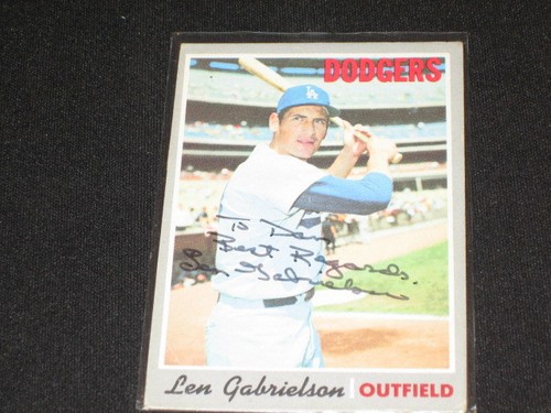 Len gabrielson 1970 topps - len,