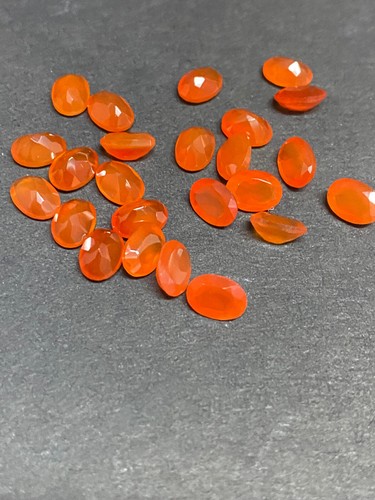 Cornaline facettes ovale - facettes,