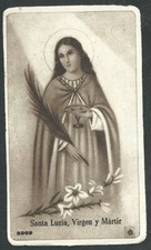 image pieuse ancianne de Santa