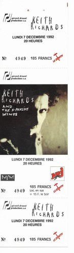 Rare ticket billet concert - ticket,
