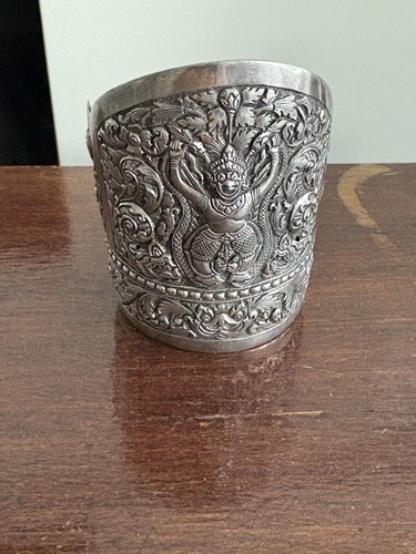 Bracelet manchette argent - en,