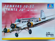 ITALERI #102  1/72  JUNKERS JU-52 "TANTE JU" 3M(G5-G8) Contenu Vérifié