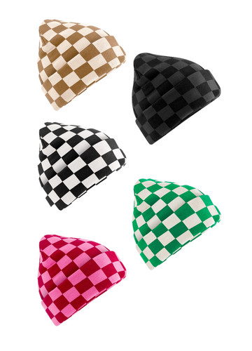 Bonnet tricoté motif - À,