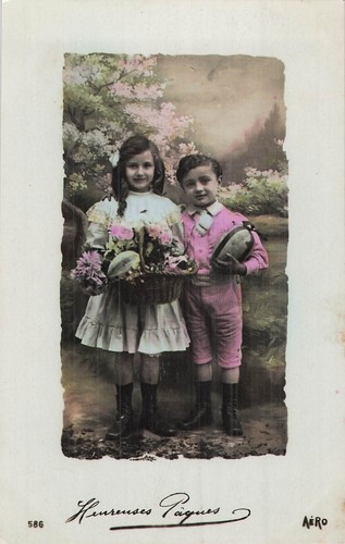 Easter little girl - cp,