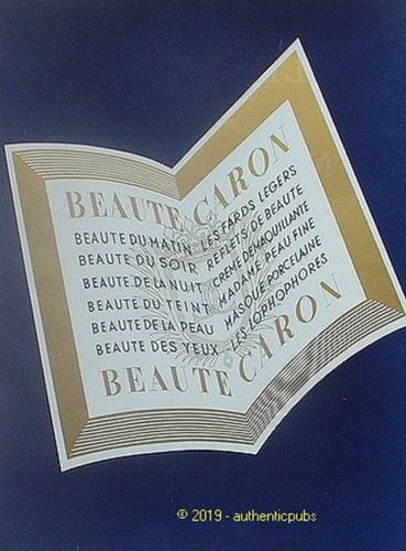 Publicite caron beaute - beaute, poudre