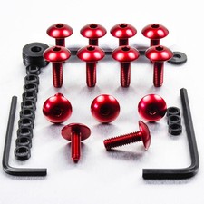 Kit visserie carenage en aluminium GSXR1000 K7-K8 Rouge