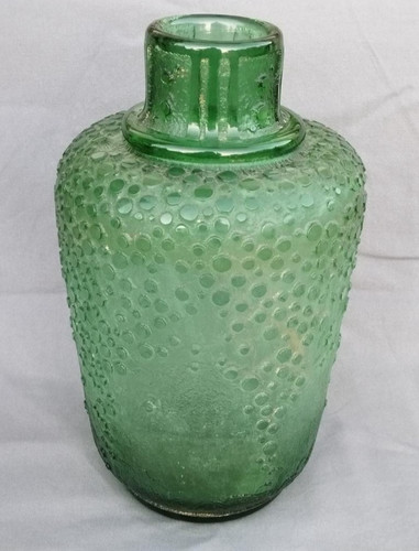 Ancien vase verre gravé - ancien,