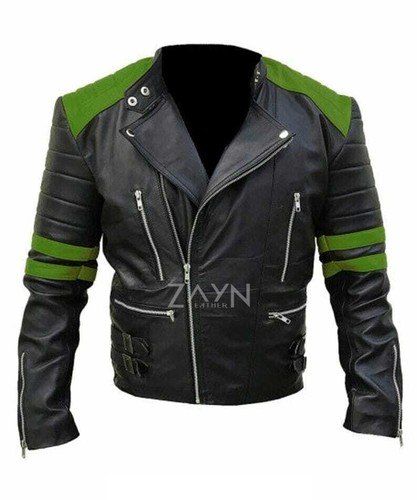 Blouson moto motard noir - , en