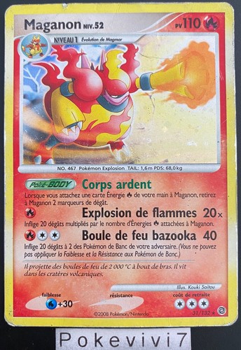 Carte pokemon maganon 132 - pokemon,