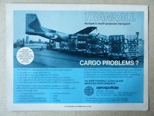 10/1978 PUB AEROSPATIALE AIRCRAFT AVION TRANSALL C160 CARGO COTAM ARMEE AIR AD