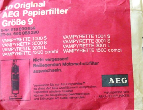 Sacs aspirateur aeg vampyrette - sacs,