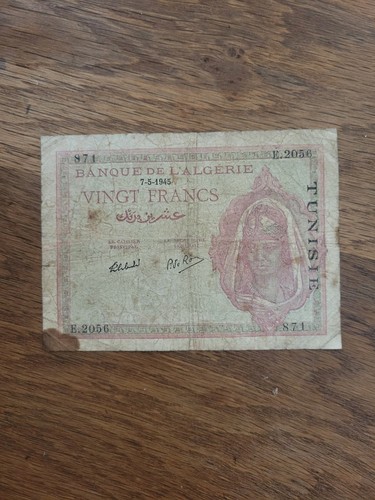 Algérie tunisie billet - algérie, ancien