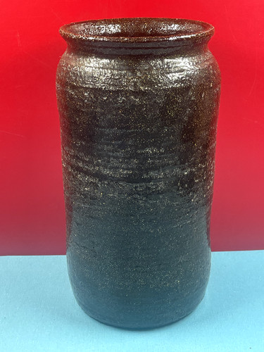 Grand vase rouleau - vase, signée