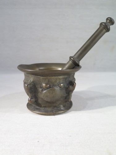 Ancien mortier bronze et - en,
