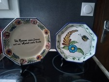 Deux assiettes vintage