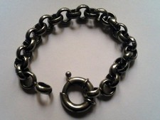 Bracelet Ancien en Argent 925/1000 - Gros Maillons / 48.60grs ........