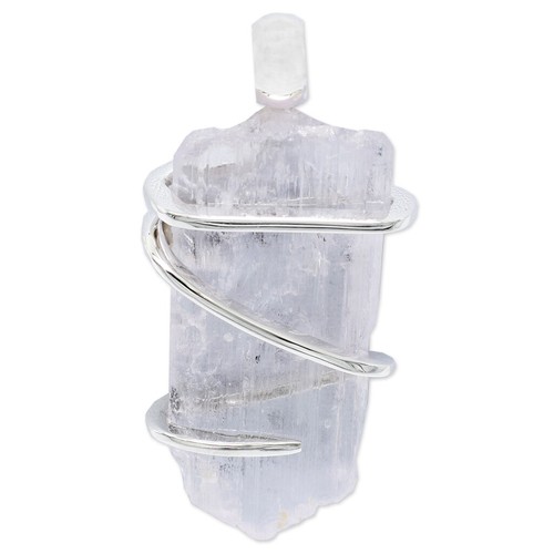 Kunzite crystal pendant - crystal,