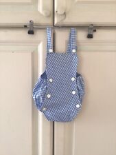 BARBOTEUSE ANCIENNE VINTAGE pour bébé motif vichy bleu/blanc