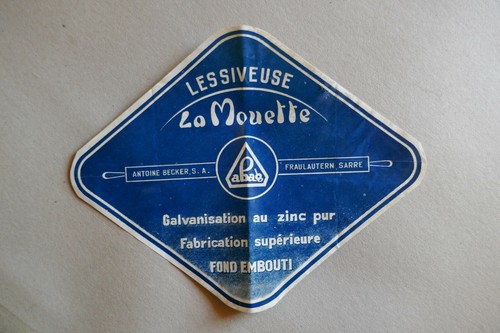 étiquette affiche ancienne