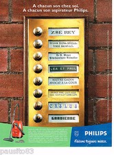 PUBLICITE ADVERTISING 065  1998  PHILIPS   aspirateur TURBOMAX