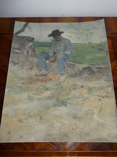 Rare lithographie couleur