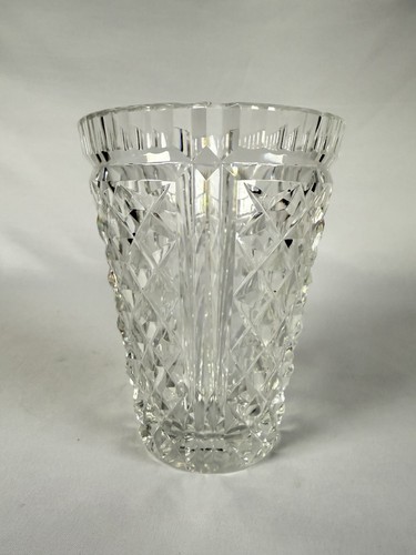 Vase cristal taillé - vase,