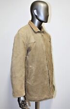 Vintage 60s ACTION STYLED Beige Corduroy Jacket Coat Fur Lined Adams Zip size M