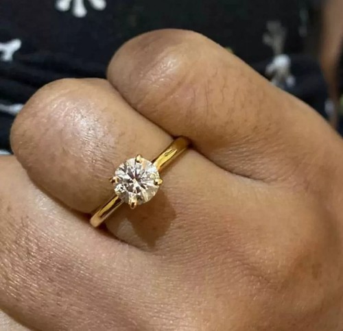 Bague solitaire - , de