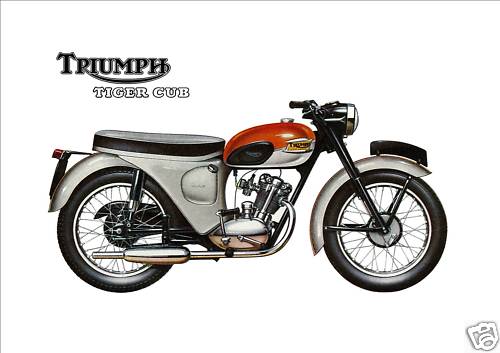 Affiche triumph années red - affiche,