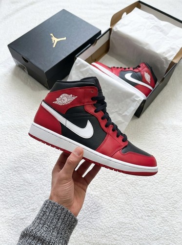 Air jordan mid white gym - white/gym, red