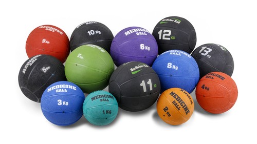 Médecine ball caoutchouc - médecine-ball,