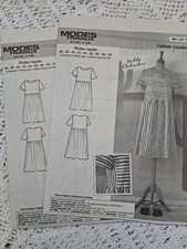 patron femme 06 2025 robe rayée M. et T.  36 à 52 (ou 4 patrons 10 E)