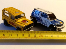 Majorette 1/60 - Mitshubishi Pajero 292A  + Land Rover Pinder 260 - METAL