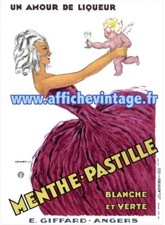 affiche poster menthe pastille