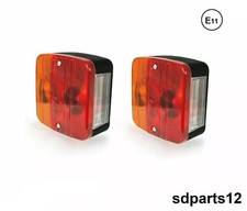 Paire de Feux Arrières E4 Homologation pour Tracteur Remorque Camion + Ampoules