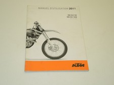 Revue / manuel utilisation conducteur KTM SXF 350 de 2011