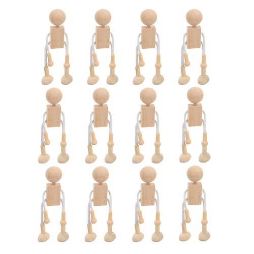 Pccs poupées bois à - poupées, en