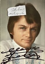 Claude François AUTOGRAPHE Belle carte 9/14 dédicace signé Signature Cloclo 60’s