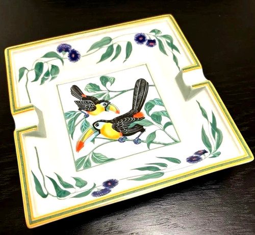 Cendrier porcelaine hermes - porcelaine,