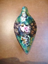 Petit vide-poches cendrier en émaux d'art mesurant 4,8 cm X 10,2 cm