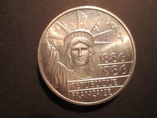 100 FRS  Argent  1986 " LIBERTE" PIEFORT FDC  30 gr