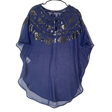 BCBGMAXAZRIA Navy Sequin