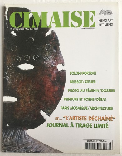 Cimaise 270 2002 folon - n°270,